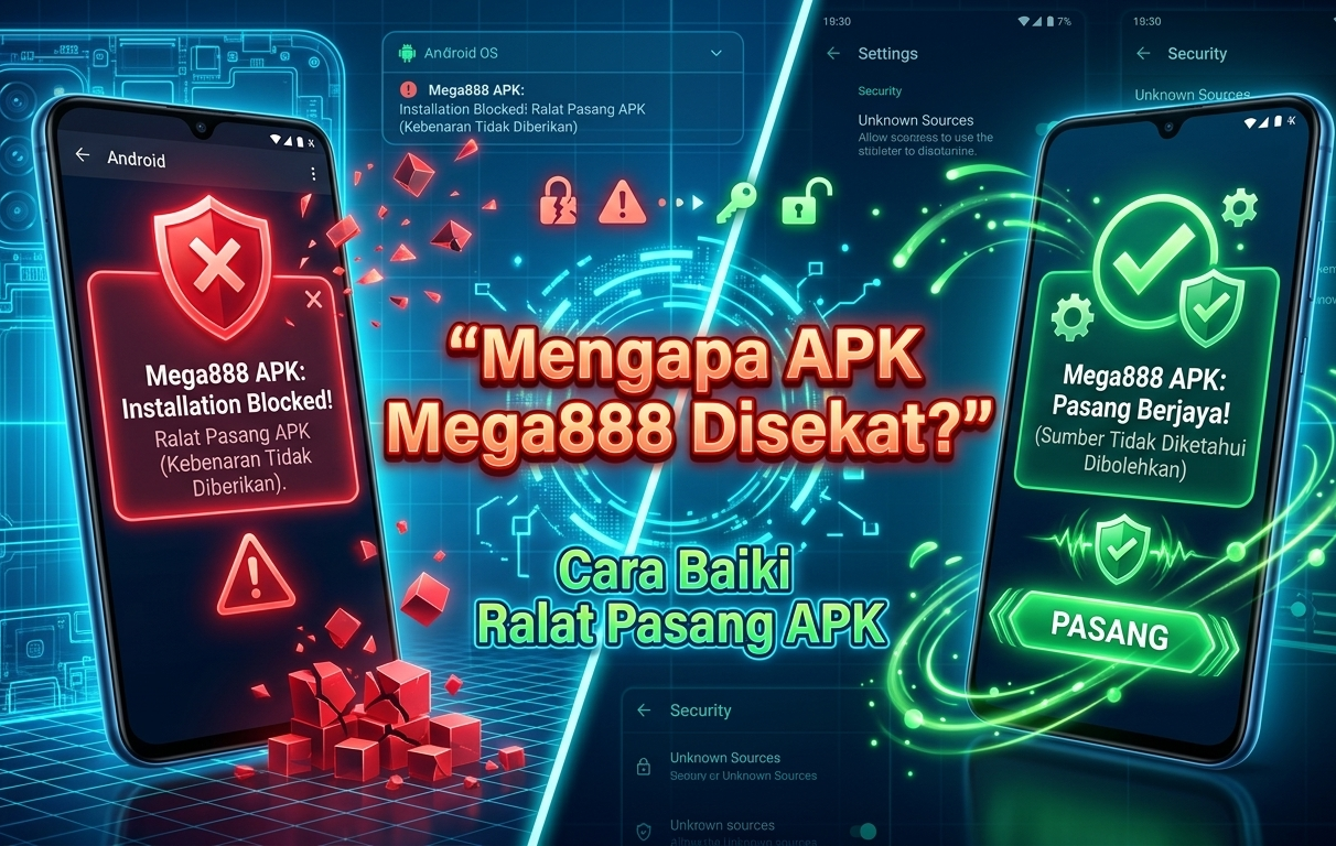 Masalah Pasang APK Mega888
